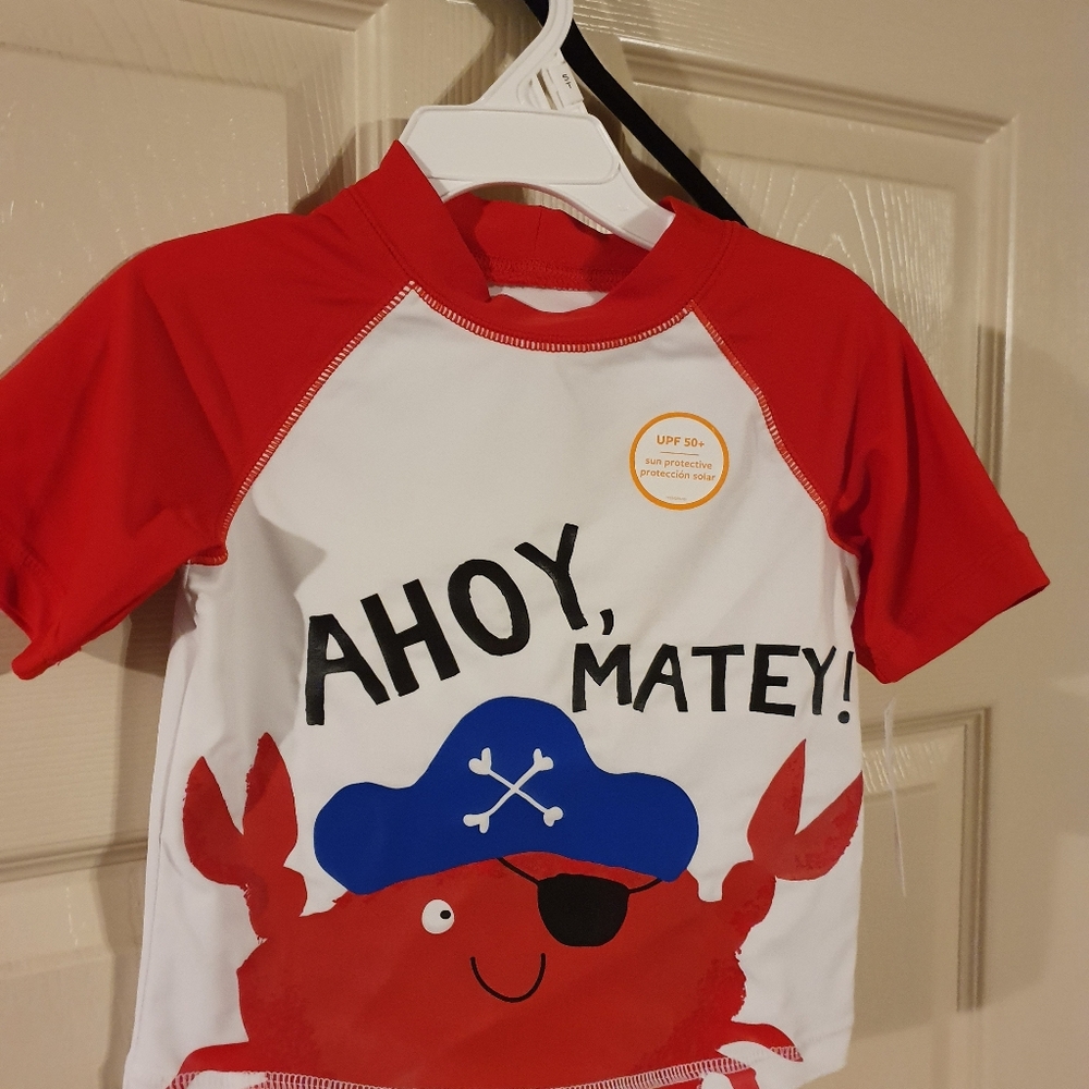 Brand new kids swimming shirt UPF 50 2T